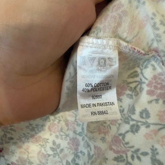 Woman Within Pink Floral Pintuck Tunic - Picture 3 of 6